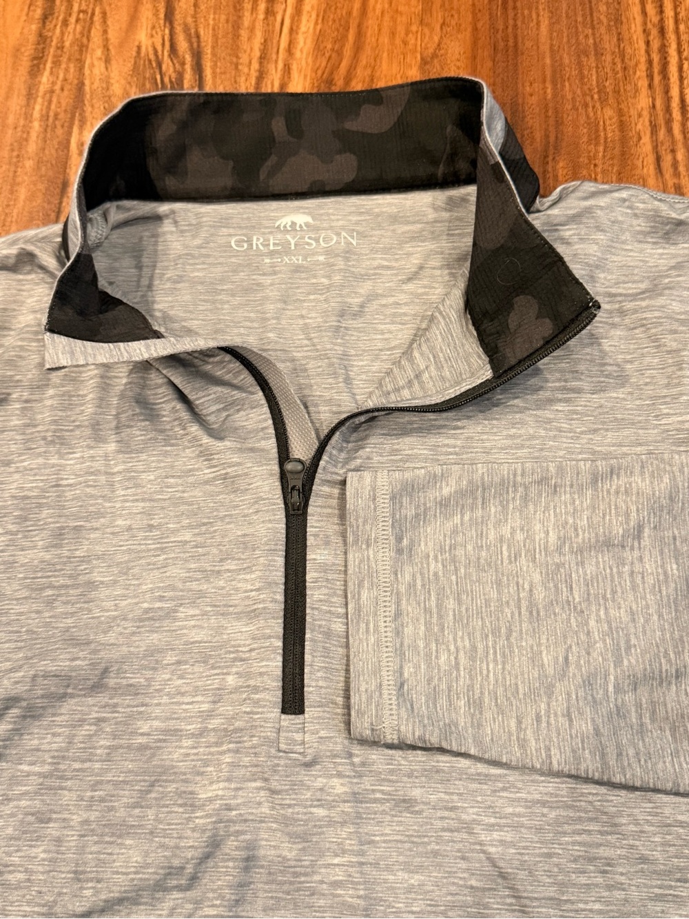 Greyson 1/4 Zip Pullover Mens 2XL Gray Long Sleeve Golf Lightweight Brrr